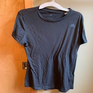 Adidas Black Short Sleeve Workout Top